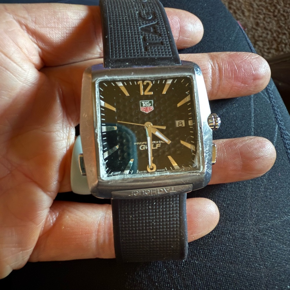 Tag Heuer Tiger woods Golf Edition Black and Silver Watch